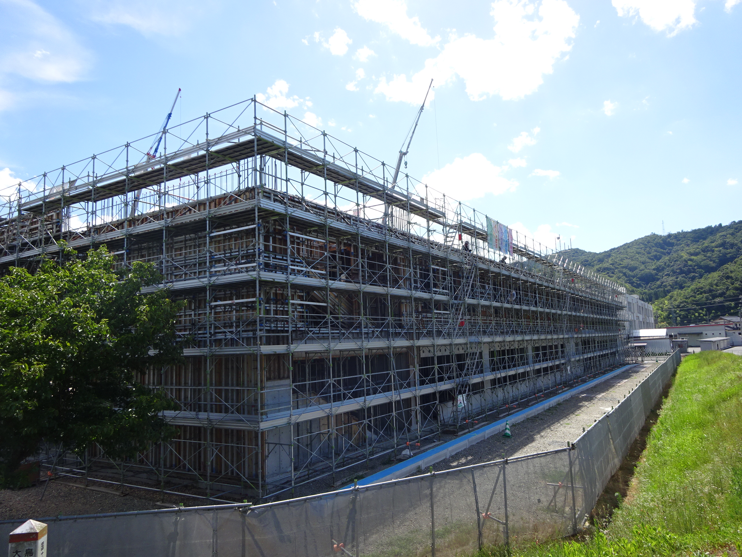 20230801三朝中学校グラウンド状況（北東より）①
