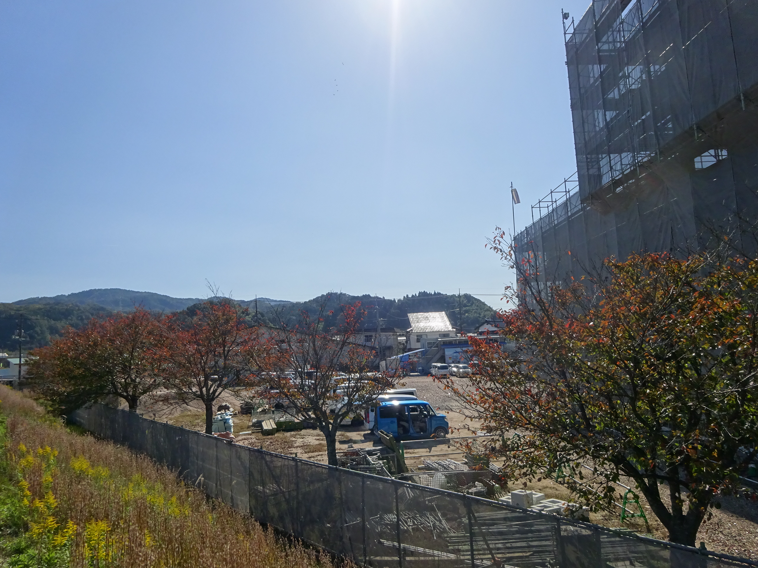 20231101三朝中学校グラウンド状況（北東より）②
