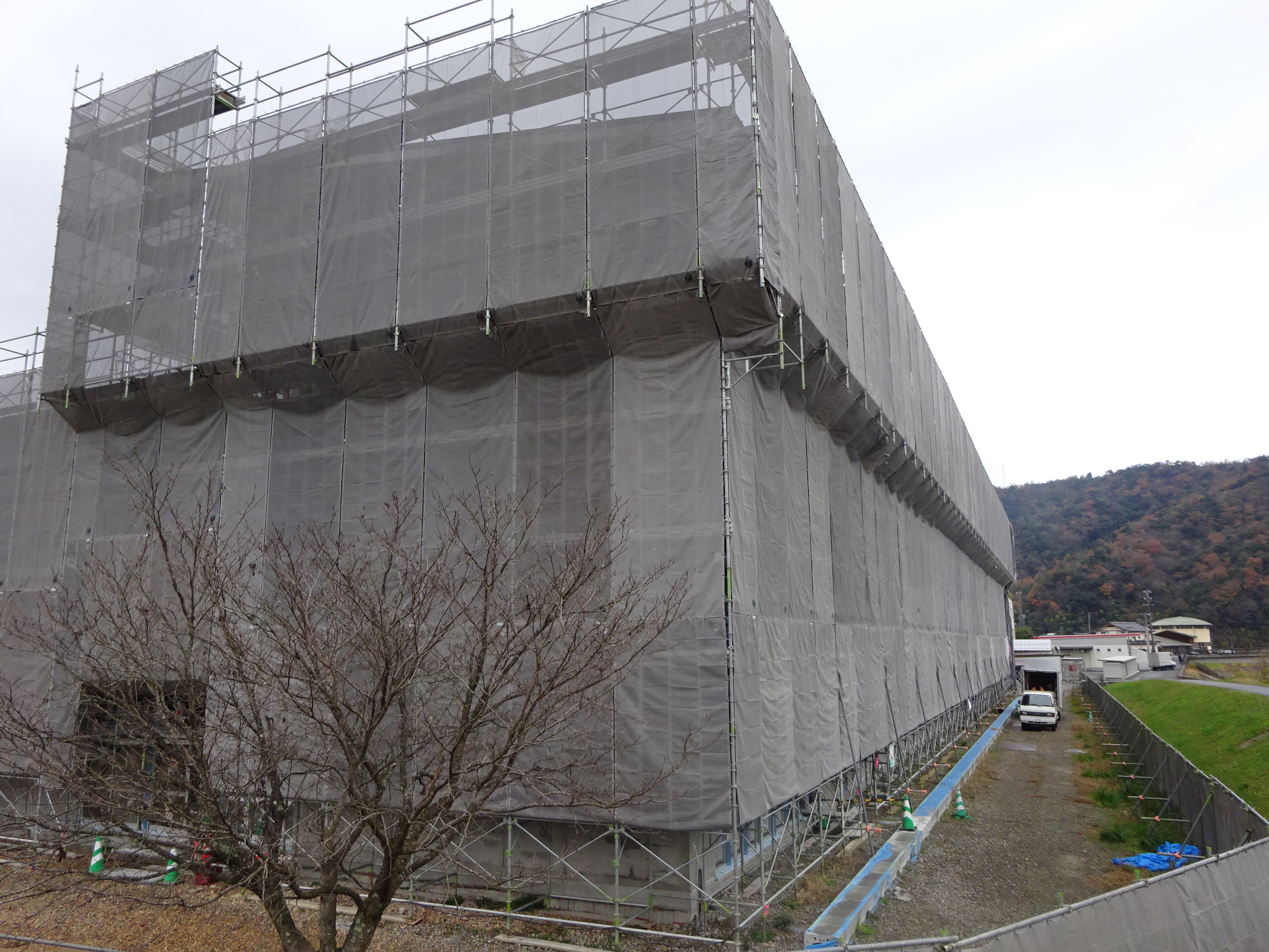 20231205三朝中学校グラウンド状況（北東より）①